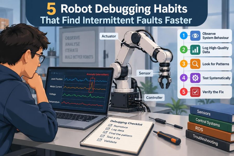 🔍 5 Robot Debugging Habits That Find Intermittent Faults Faster