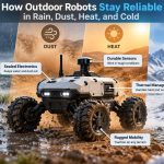 🌦️ How Outdoor Robots Stay Reliable in Rain, Dust, Heat, and Cold