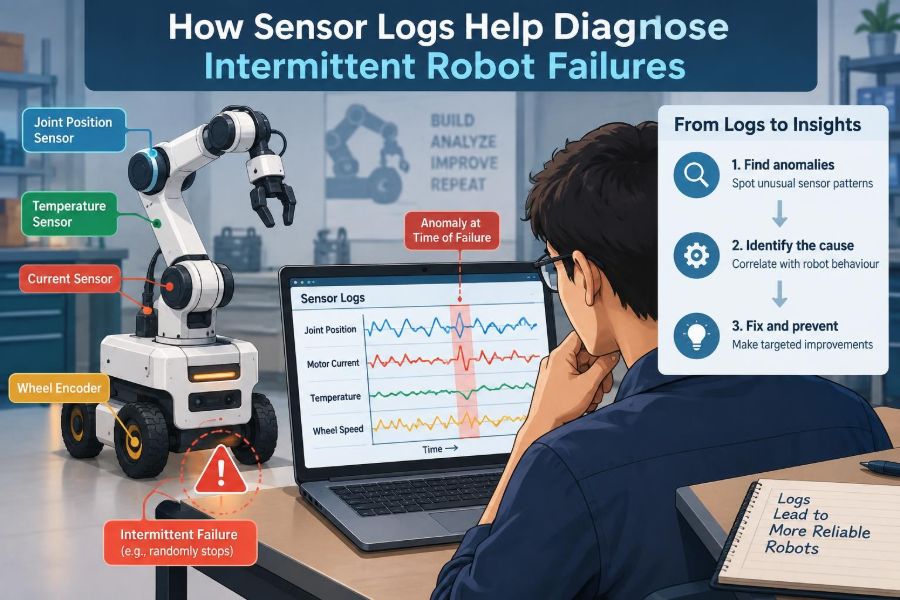 🛠️ How Sensor Logs Help Diagnose Intermittent Robot Failures
