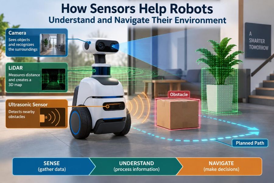 🦾 How Sensors Help Robots Understand and Navigate Their Environment