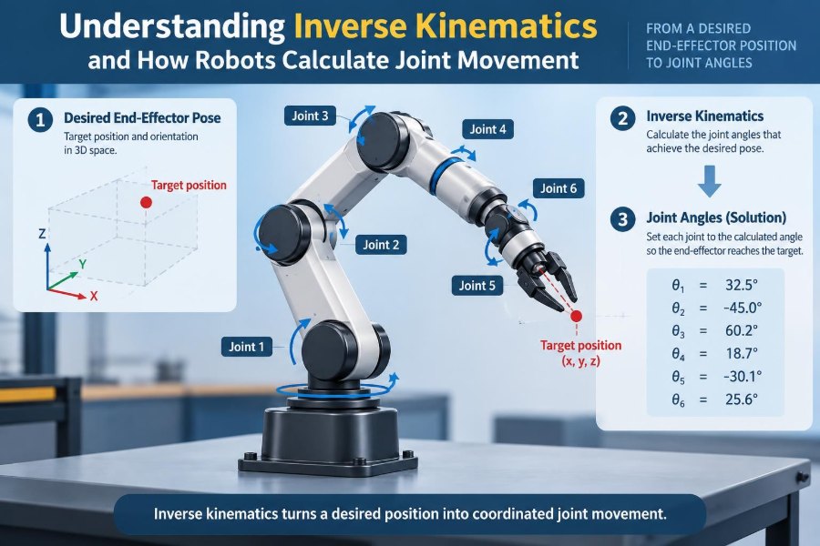 🦾 Understanding Inverse Kinematics and How Robots Calculate Joint Movement