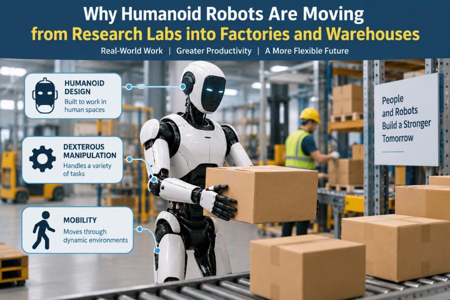 🦾 Why Humanoid Robots Are Moving from Research Labs into Factories and Warehouses
