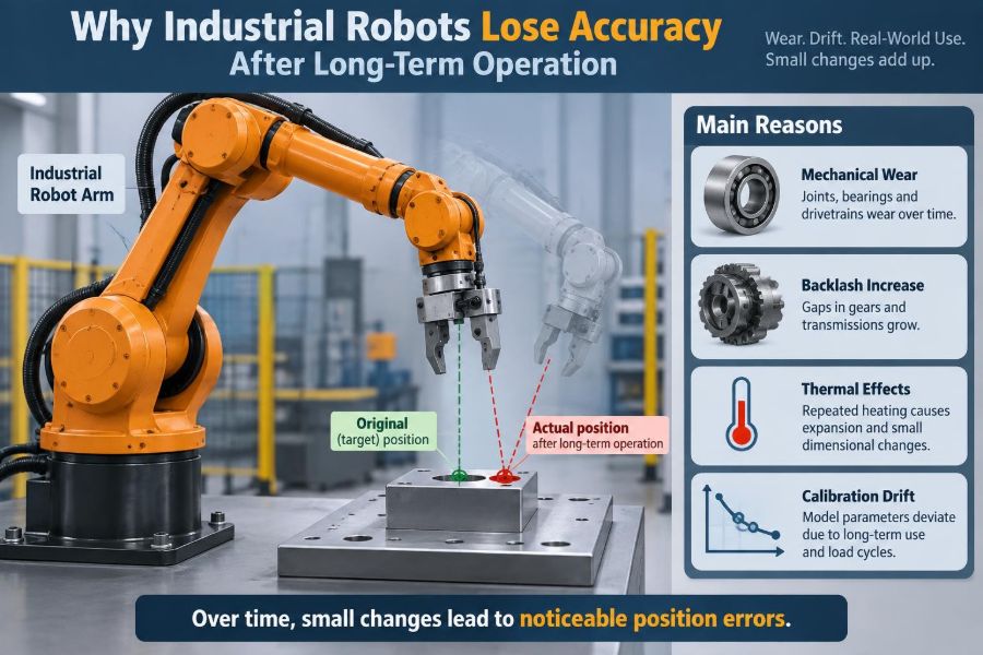 🦾 Why Industrial Robots Lose Accuracy After Long-Term Operation
