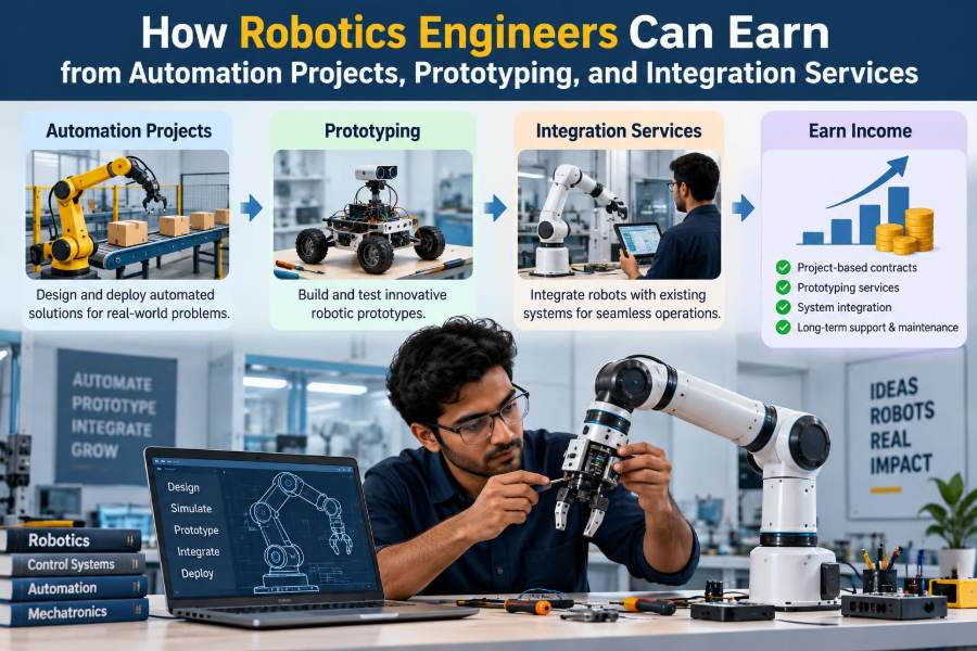 🦾 How Robotics Engineers Can Earn from Automation Projects, Prototyping, and Integration Services
