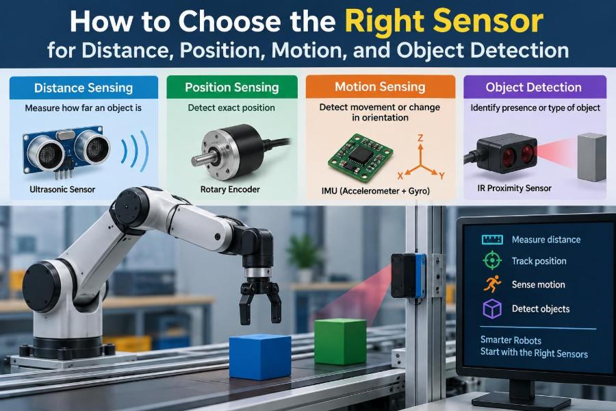 🦾 How to Choose the Right Sensor for Distance, Position, Motion, and Object Detection
