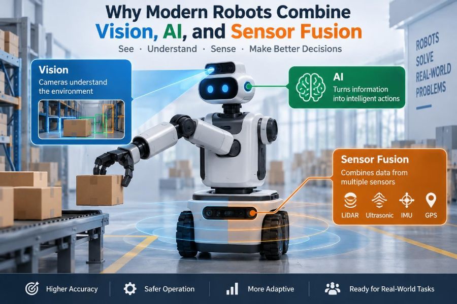 🦾 Why Modern Robots Combine Vision, AI, and Sensor Fusion