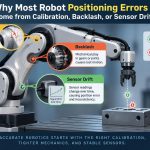 🦾 Why Most Robot Positioning Errors Come from Calibration, Backlash, or Sensor Drift