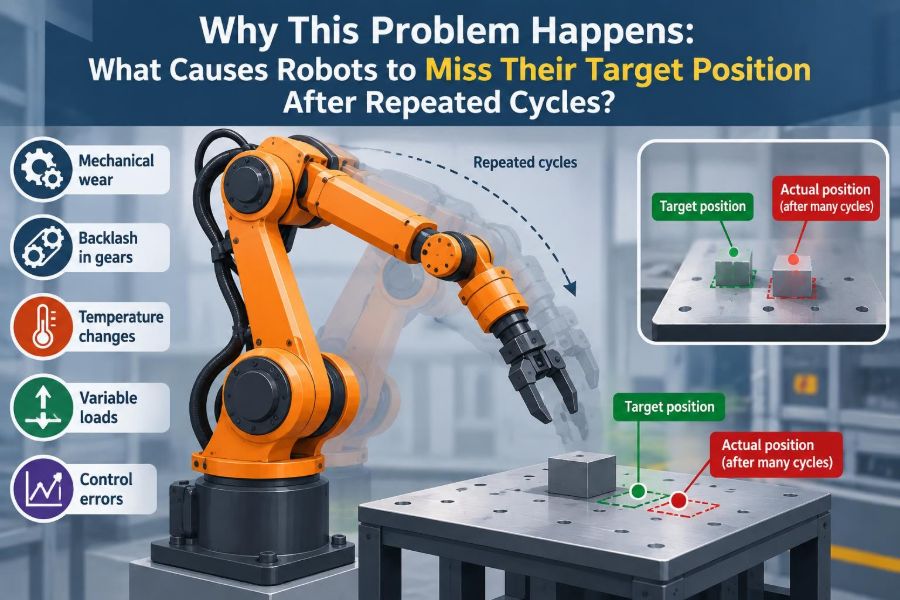 🦾 Why This Problem Happens: What Causes Robots to Miss Their Target Position After Repeated Cycles?